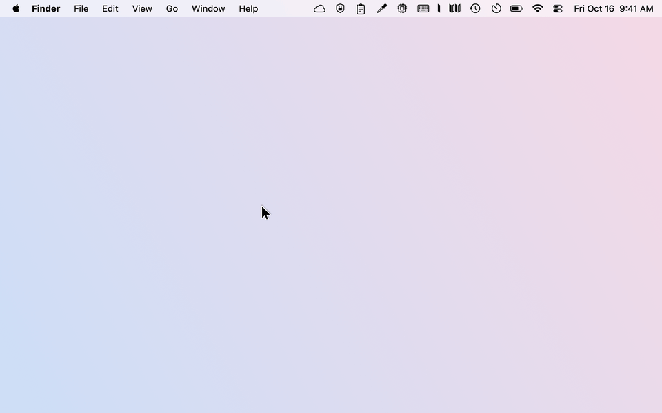 In Paravent's settings, Backup is set to In Panel and Apply is clicked. The icons left of the divider disappear from the menu bar. Pointing at Paravent's icon opens a panel with the tucked-away icons; clicking Clipboard opens its menu in the menu bar.
